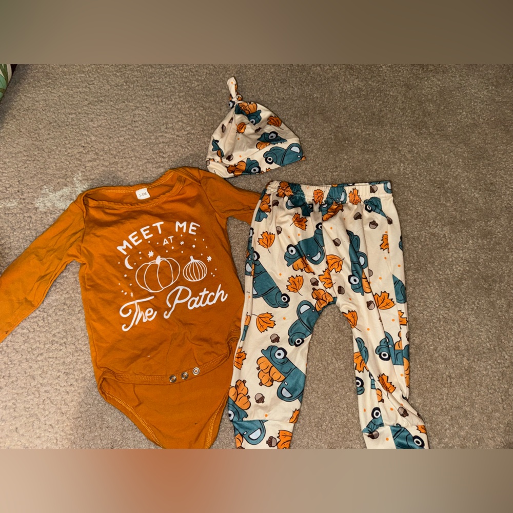 Fall Baby 3 piece outfit